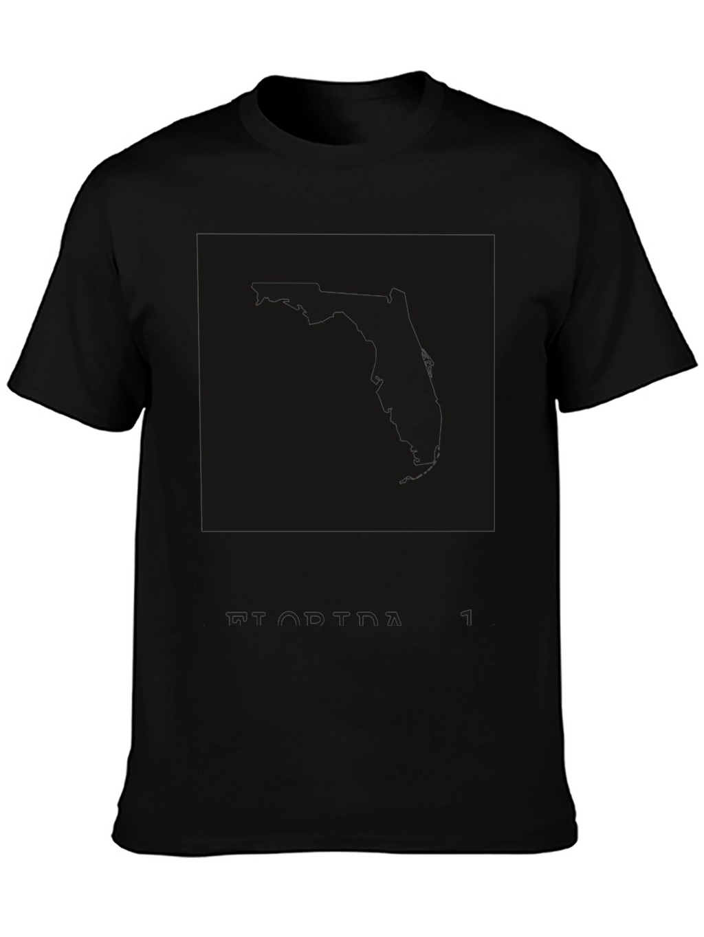 Mens Black Graphic Print Crew Neck T-Shirt