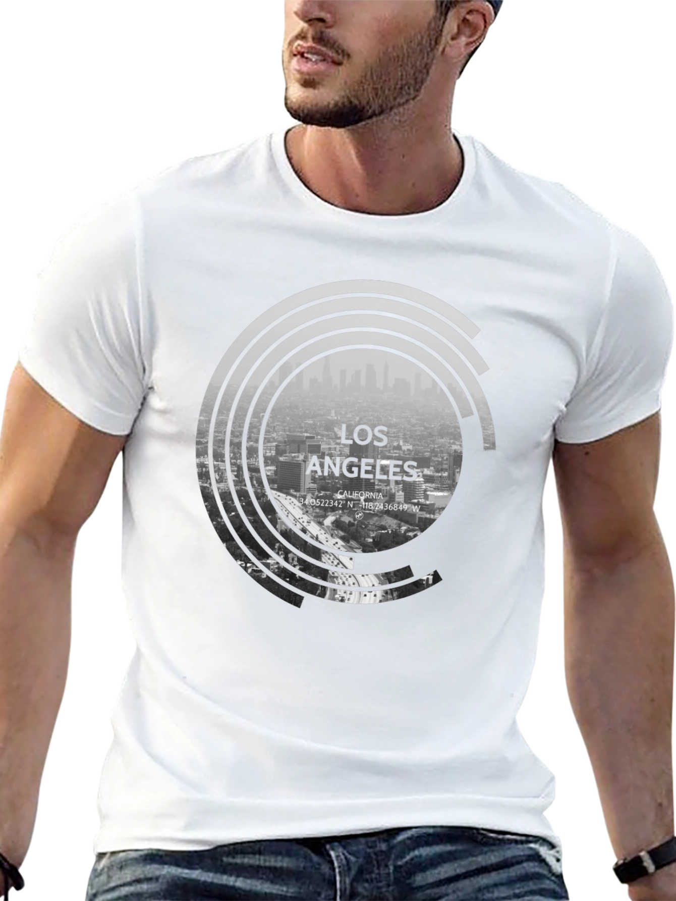 Los Angeles Graphic Tee - Cityscape Design