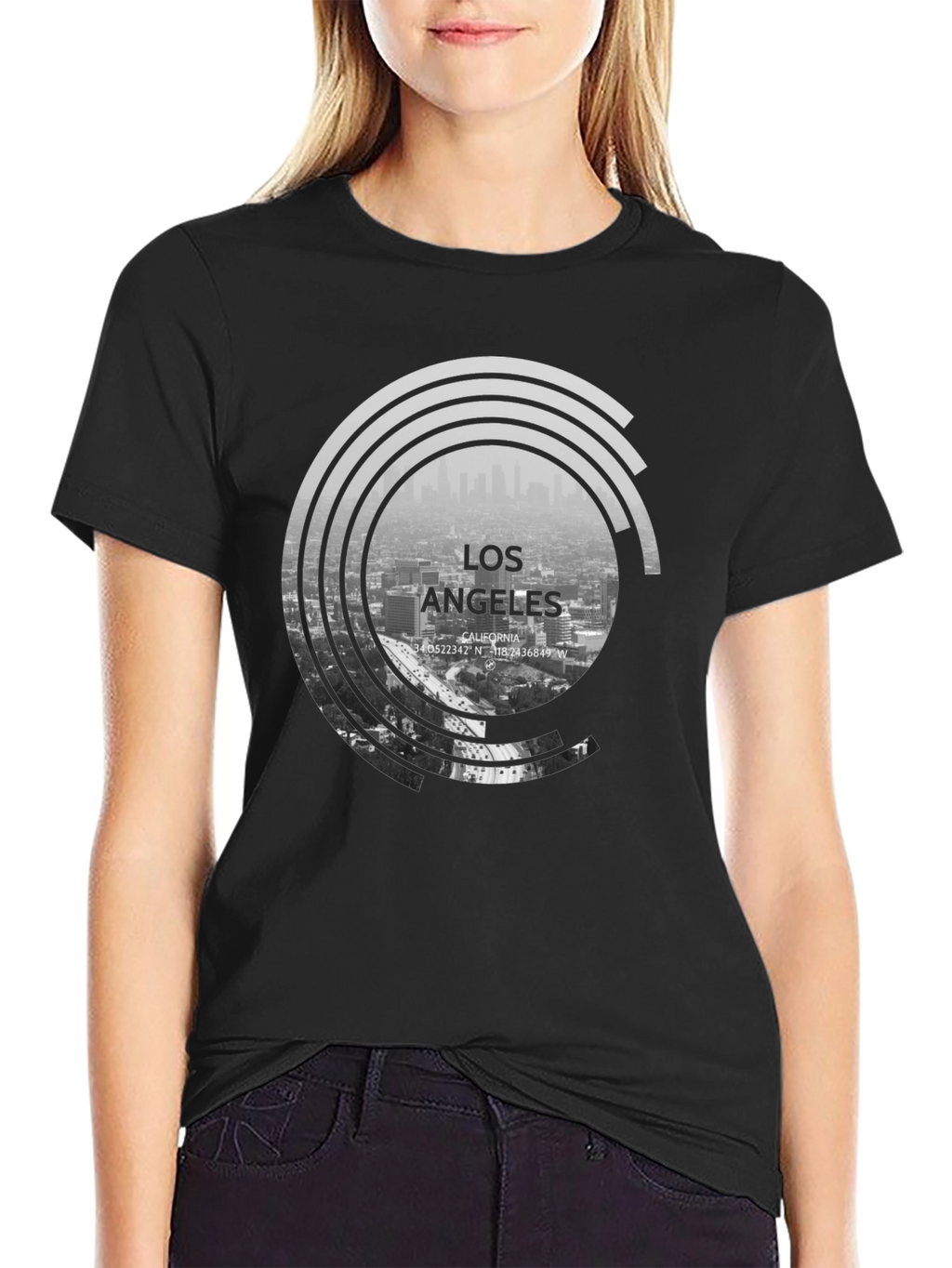 Los Angeles Graphic Tee - Cityscape Design