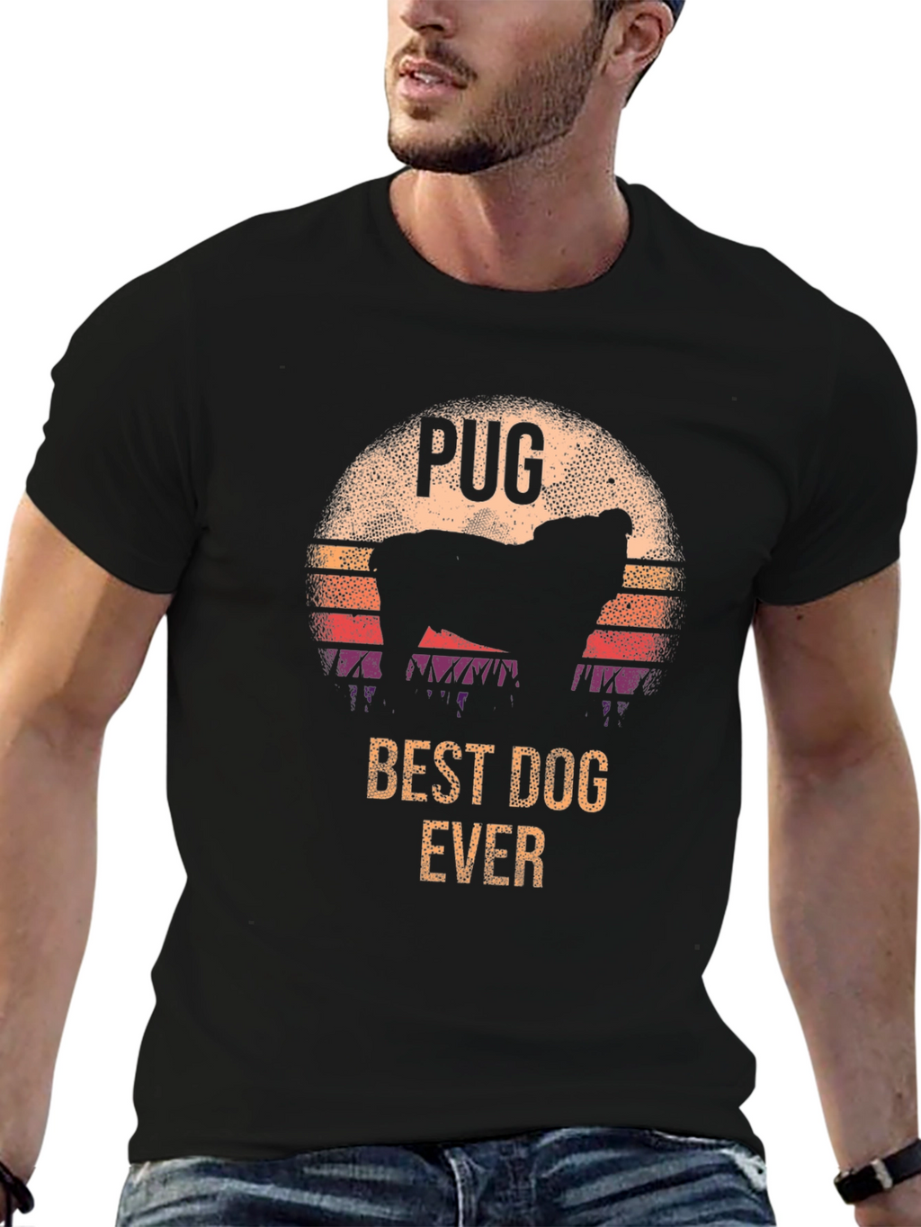 Pug Best Dog Ever Graphic T-Shirt