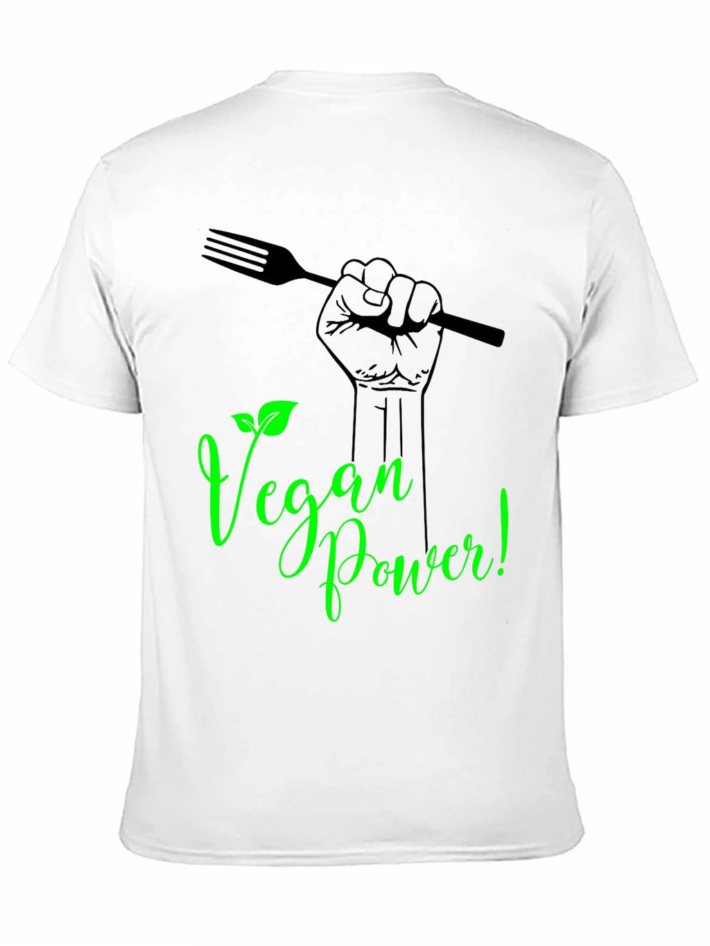 Vegan Power T-Shirt - Black Graphic Tee