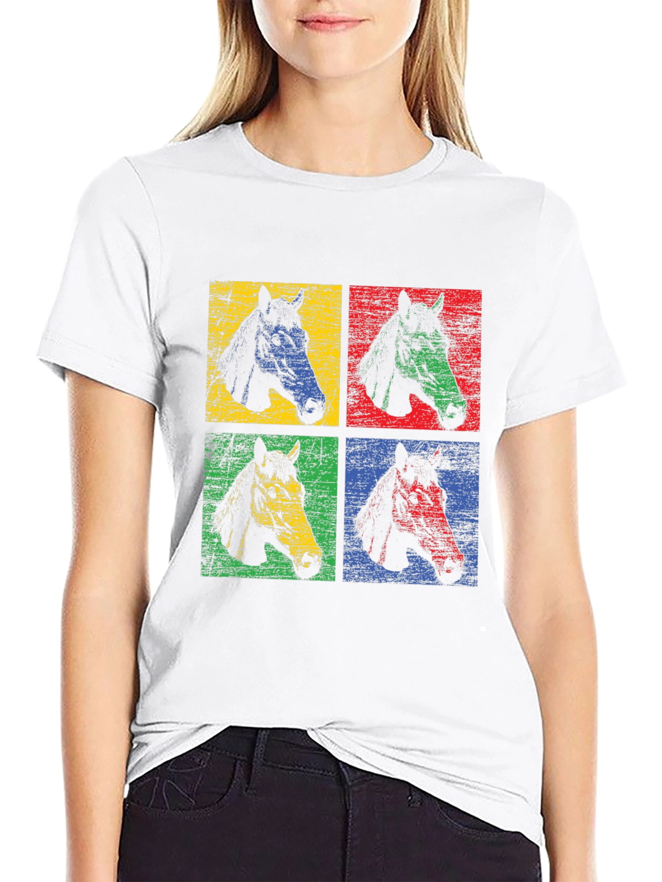 Pop Art Horse Tee - Colorful Graphic T-Shirt
