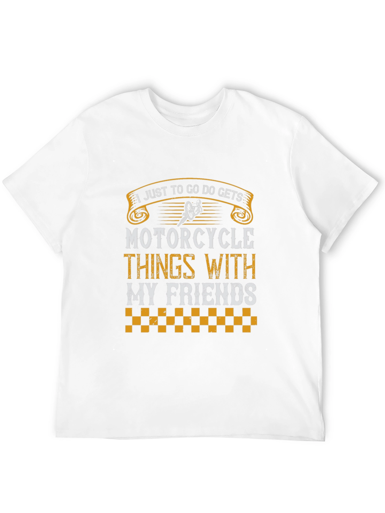 Motorcycle Friends Graphic T-Shirt - Black