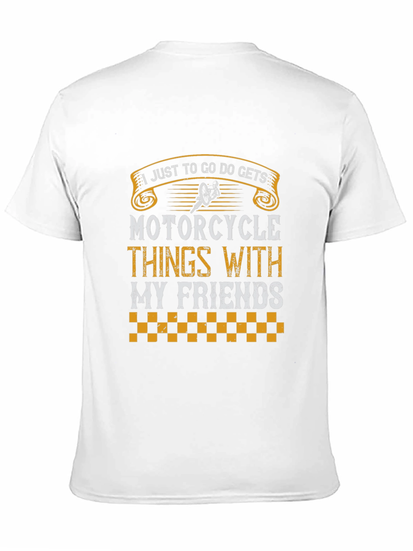 Motorcycle Friends Graphic T-Shirt - Black