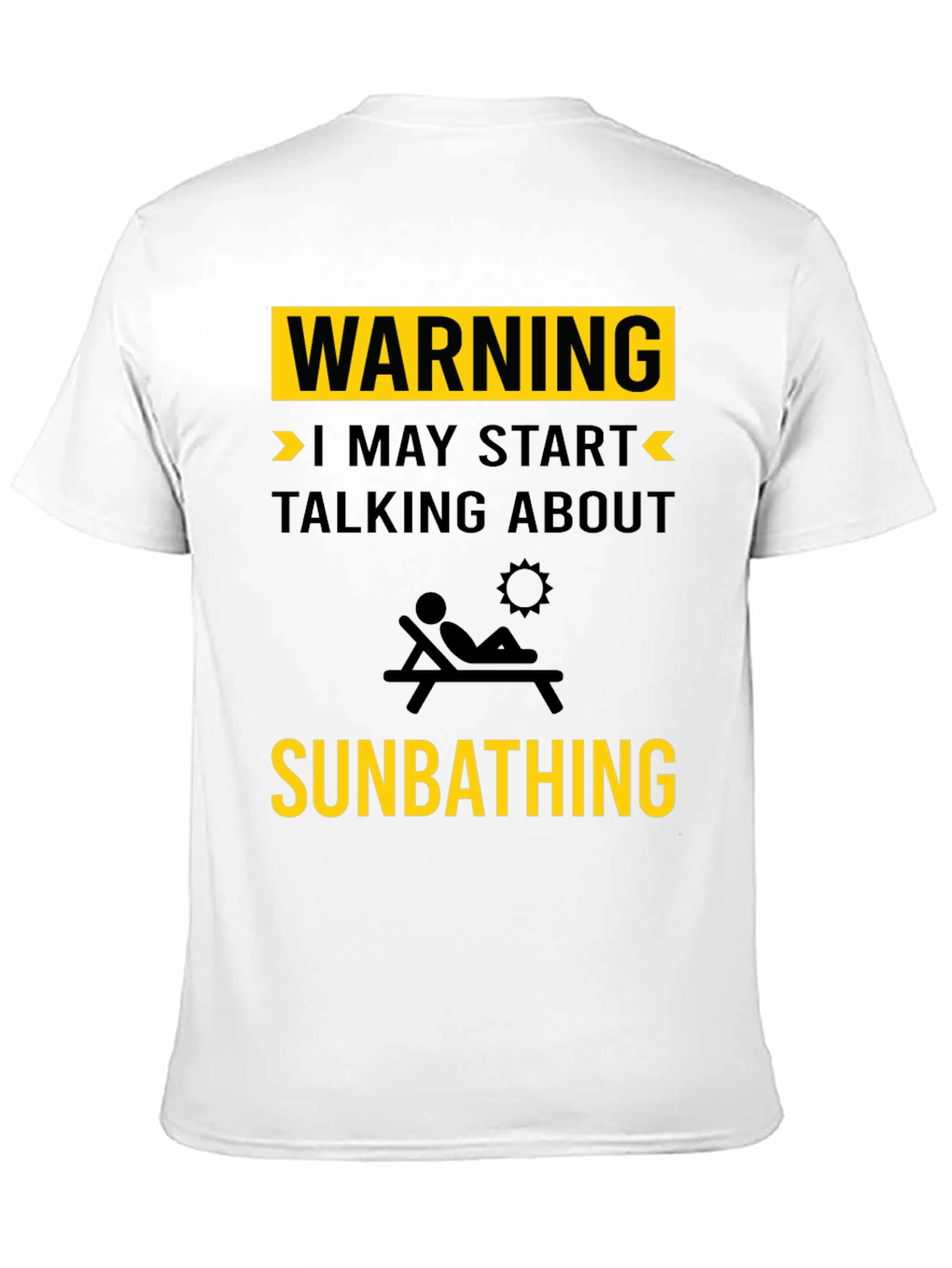 Warning: May Start Talking About Sunbathing Graphic Tee