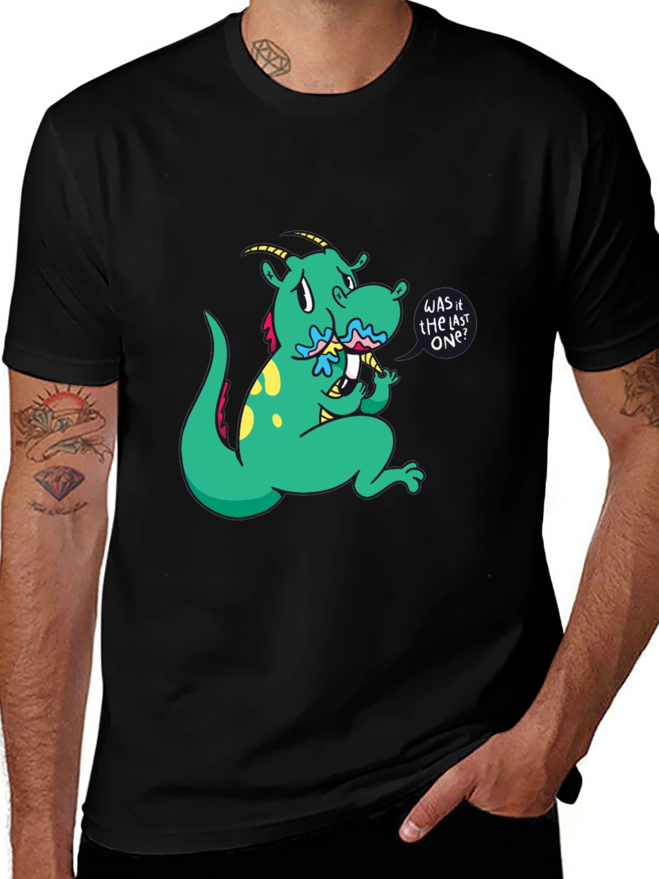 Cartoon Dragon T-Shirt - Funny Graphic Tee