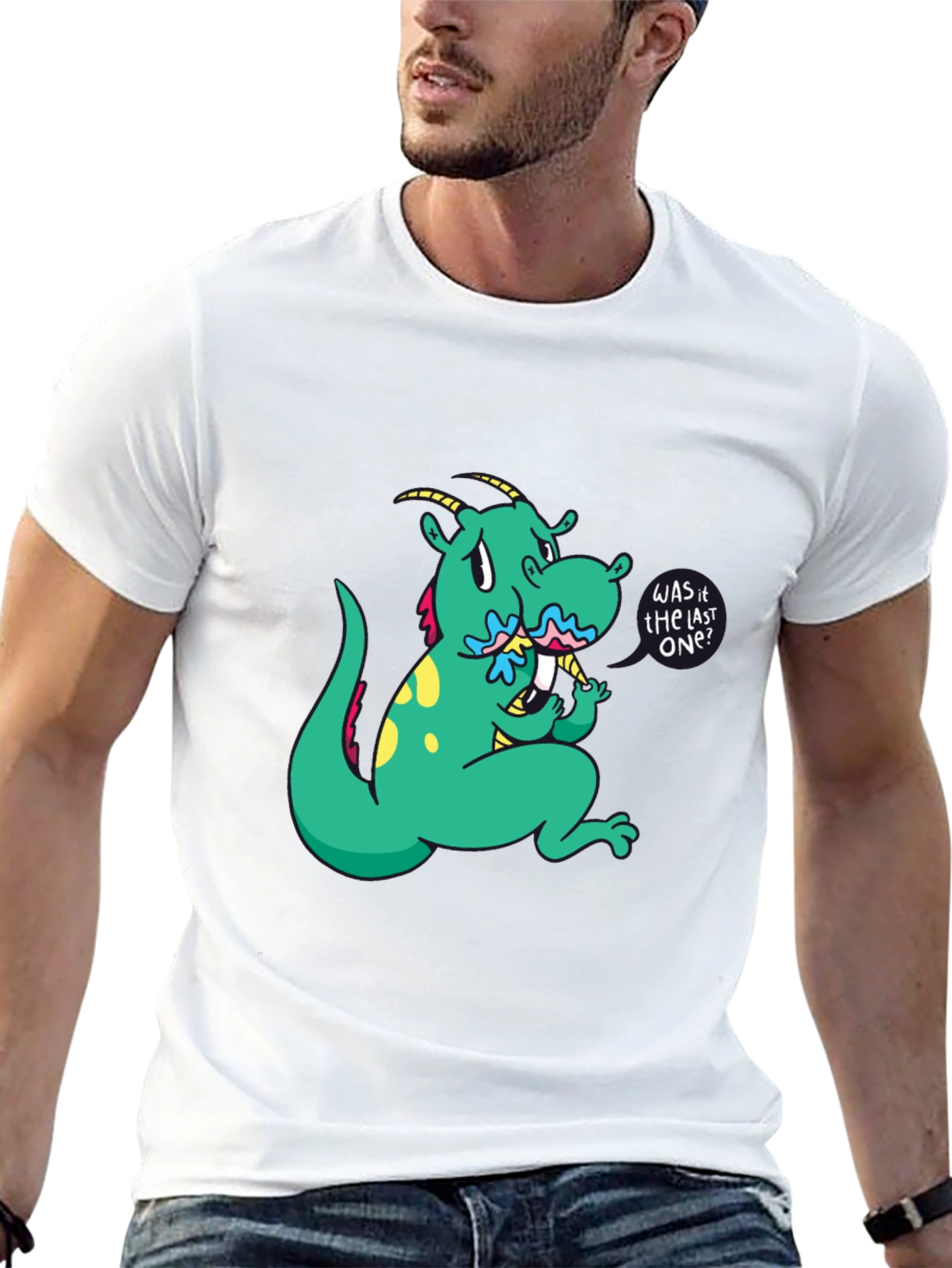 Cartoon Dragon T-Shirt - Funny Graphic Tee