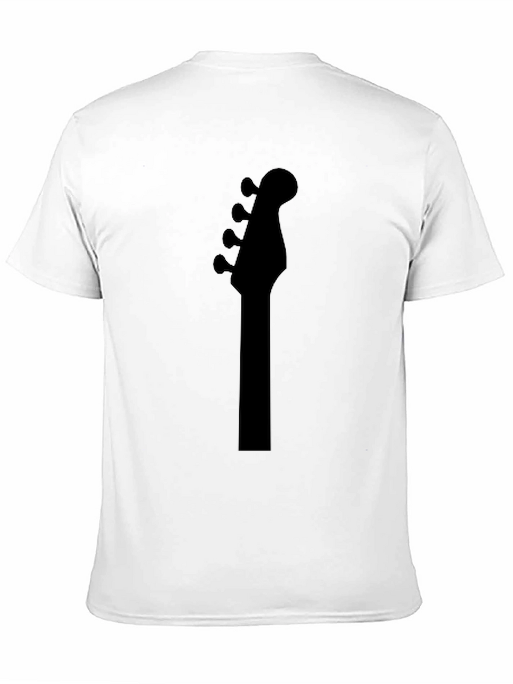 Bass Guitar Headstock T-Shirt - Black