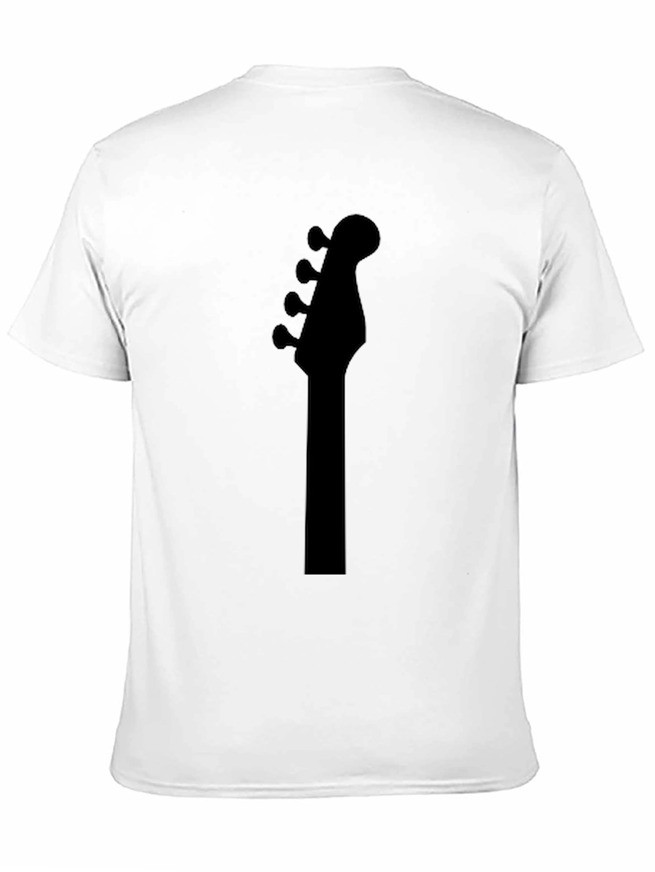 Bass Guitar Headstock T-Shirt - Black
