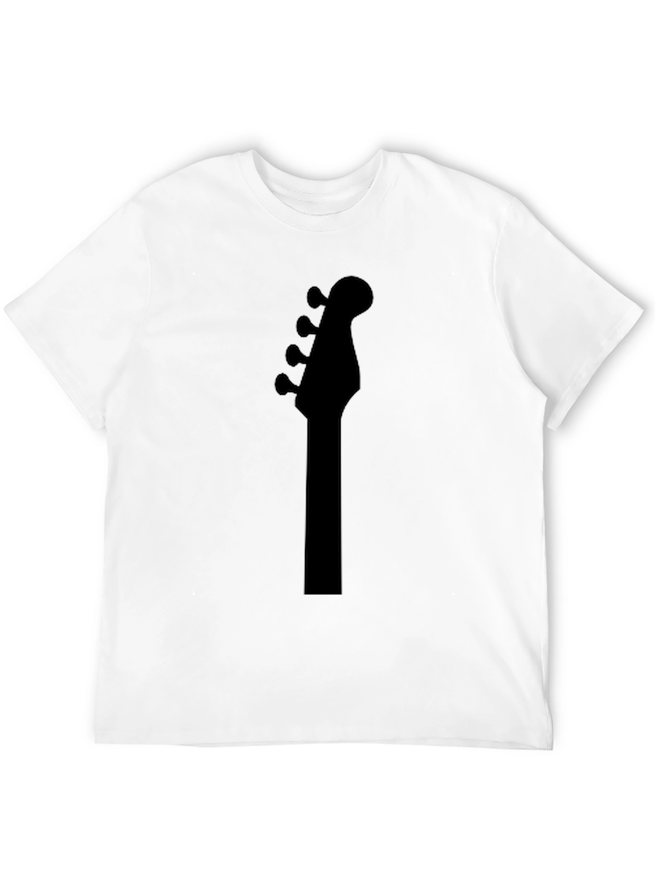 Bass Guitar Headstock T-Shirt - Black