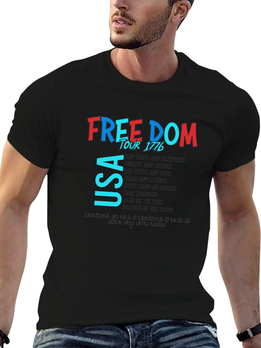 Freedom Tour Patriotic USA T-Shirt