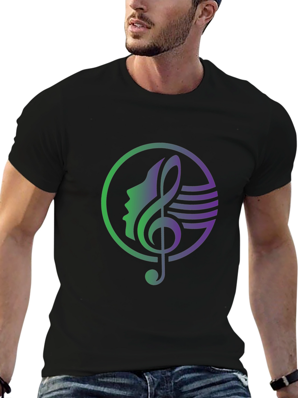 Musical Muse Graphic Tee - Black