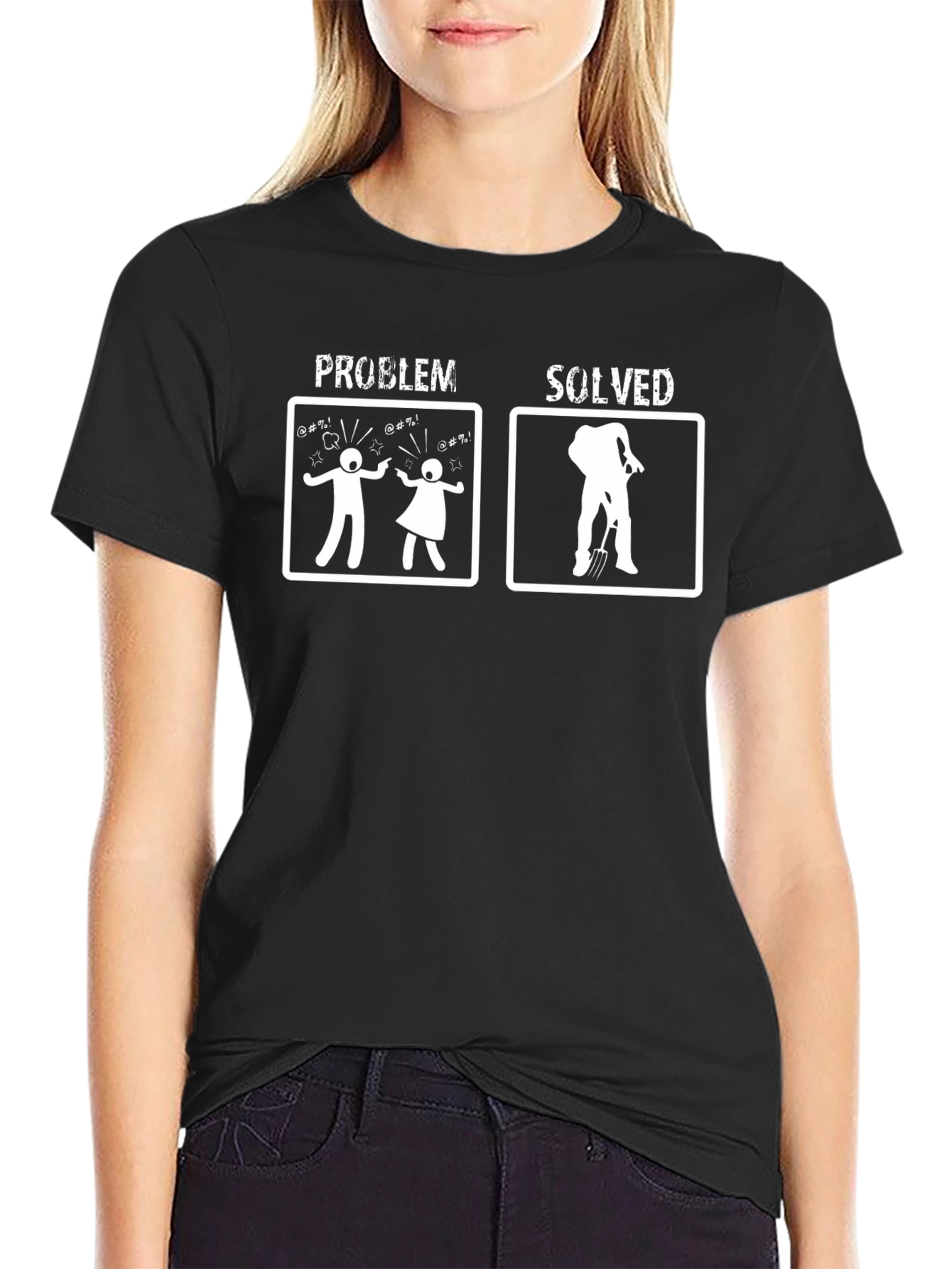 Problem Solved Humor T-Shirt
