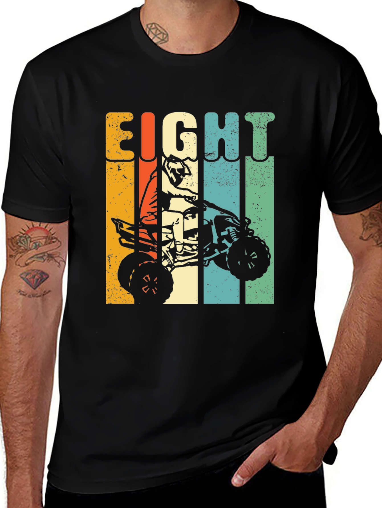 Eight Birthday ATV Rider Kids T-Shirt