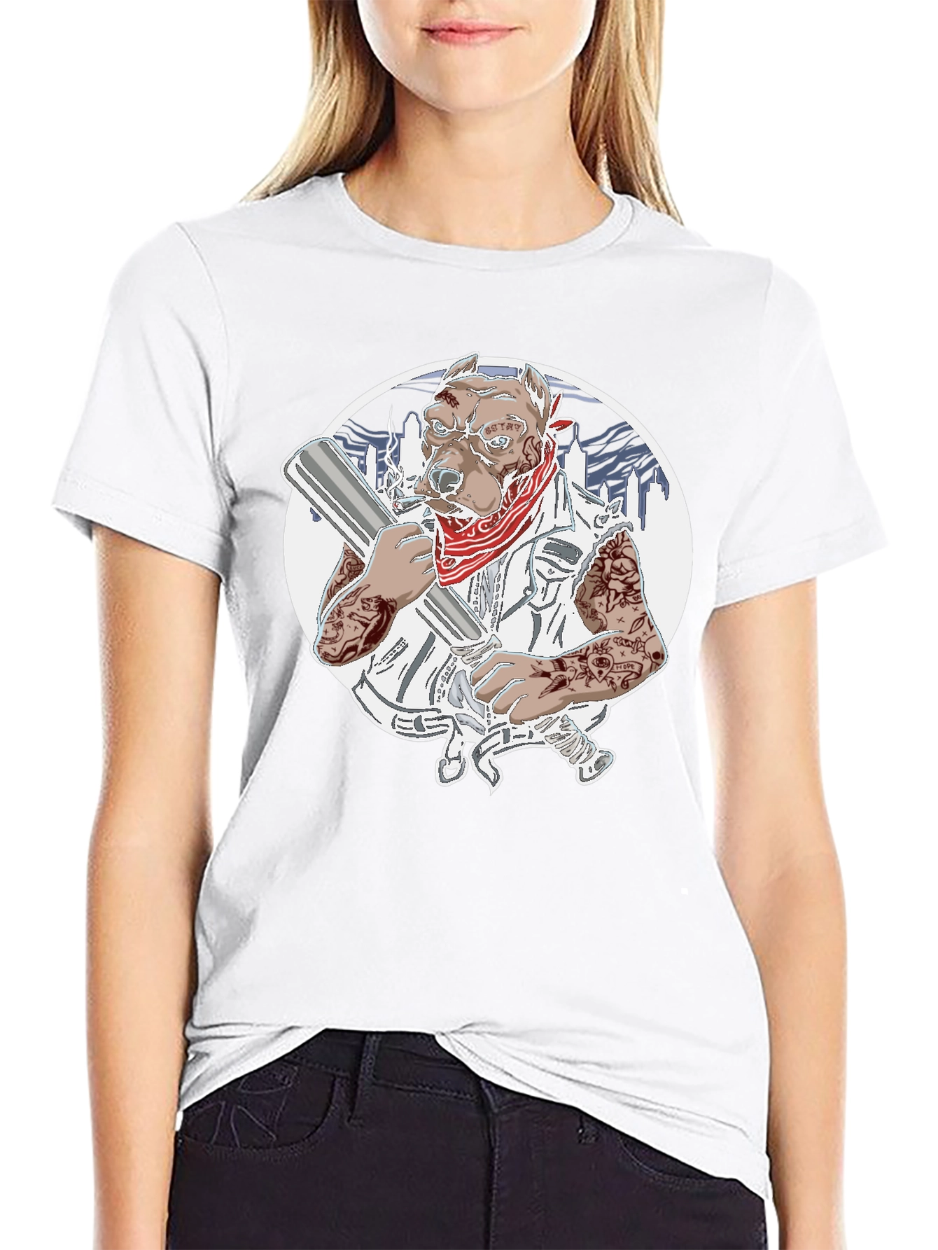 Gangster Pitbull T-Shirt