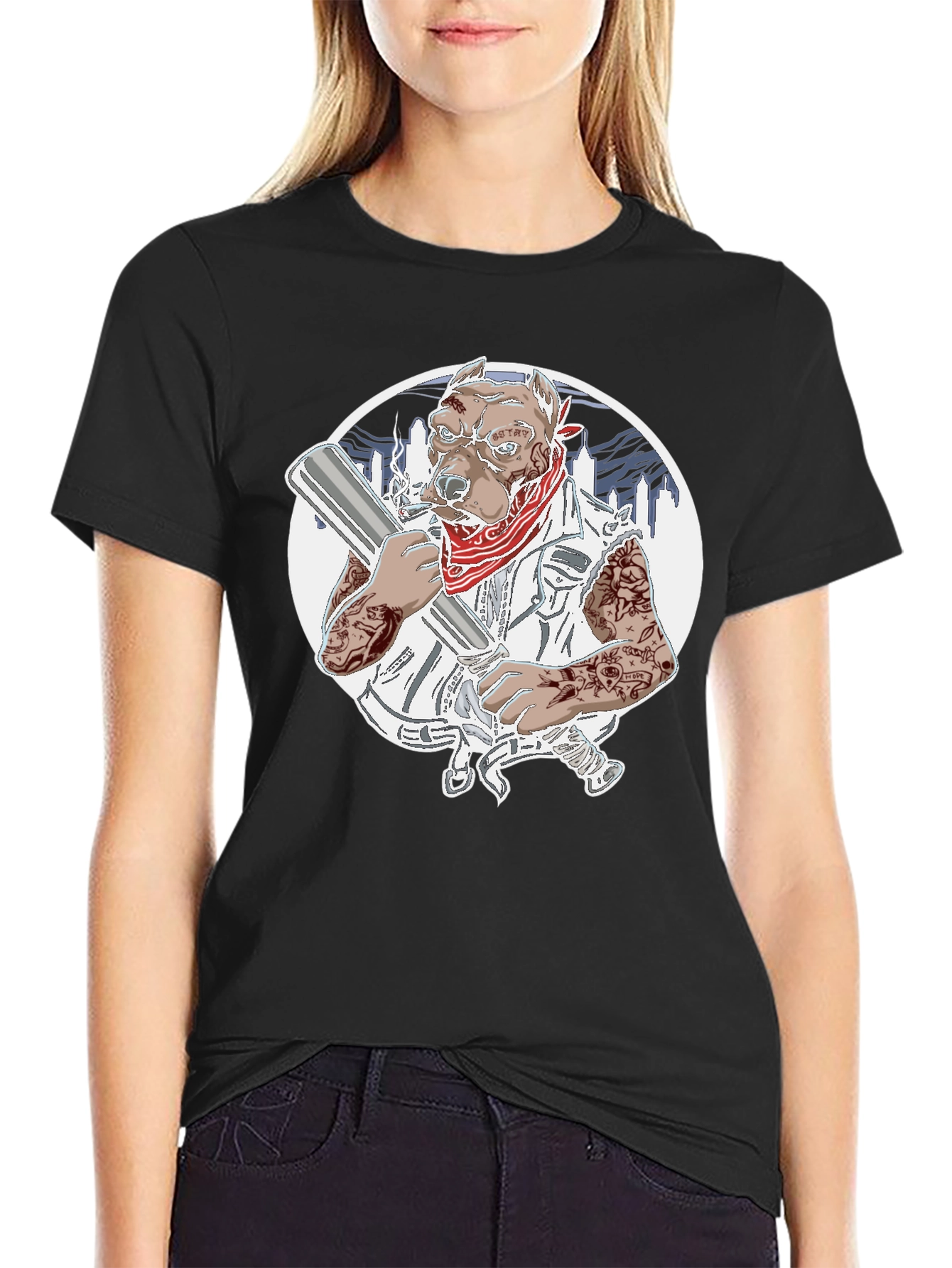 Gangster Pitbull T-Shirt