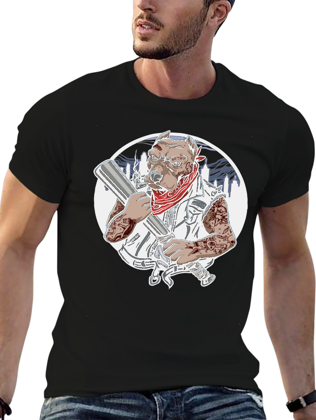 Gangster Pitbull T-Shirt
