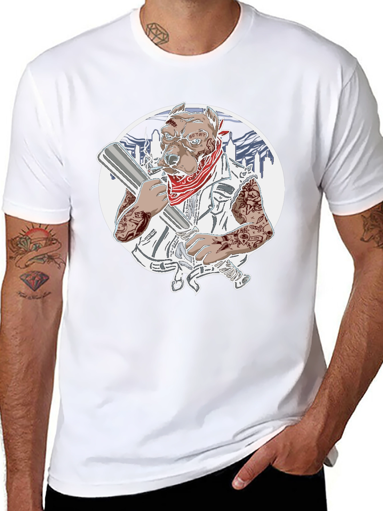 Gangster Pitbull T-Shirt