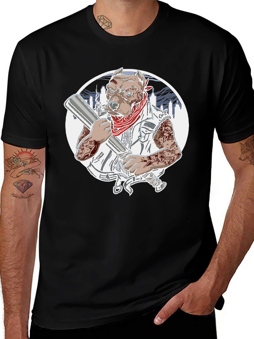 Gangster Pitbull T-Shirt