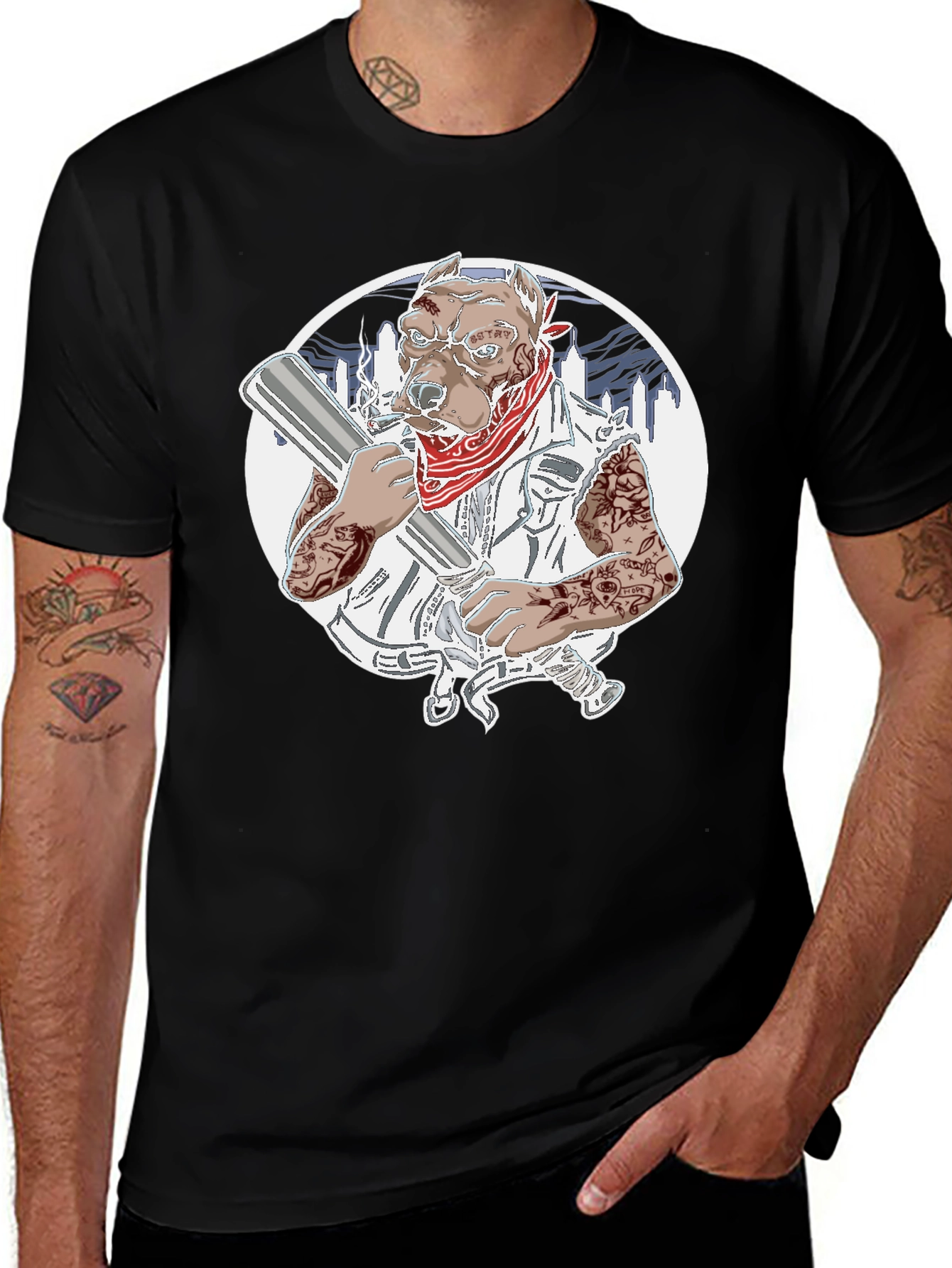Gangster Pitbull T-Shirt