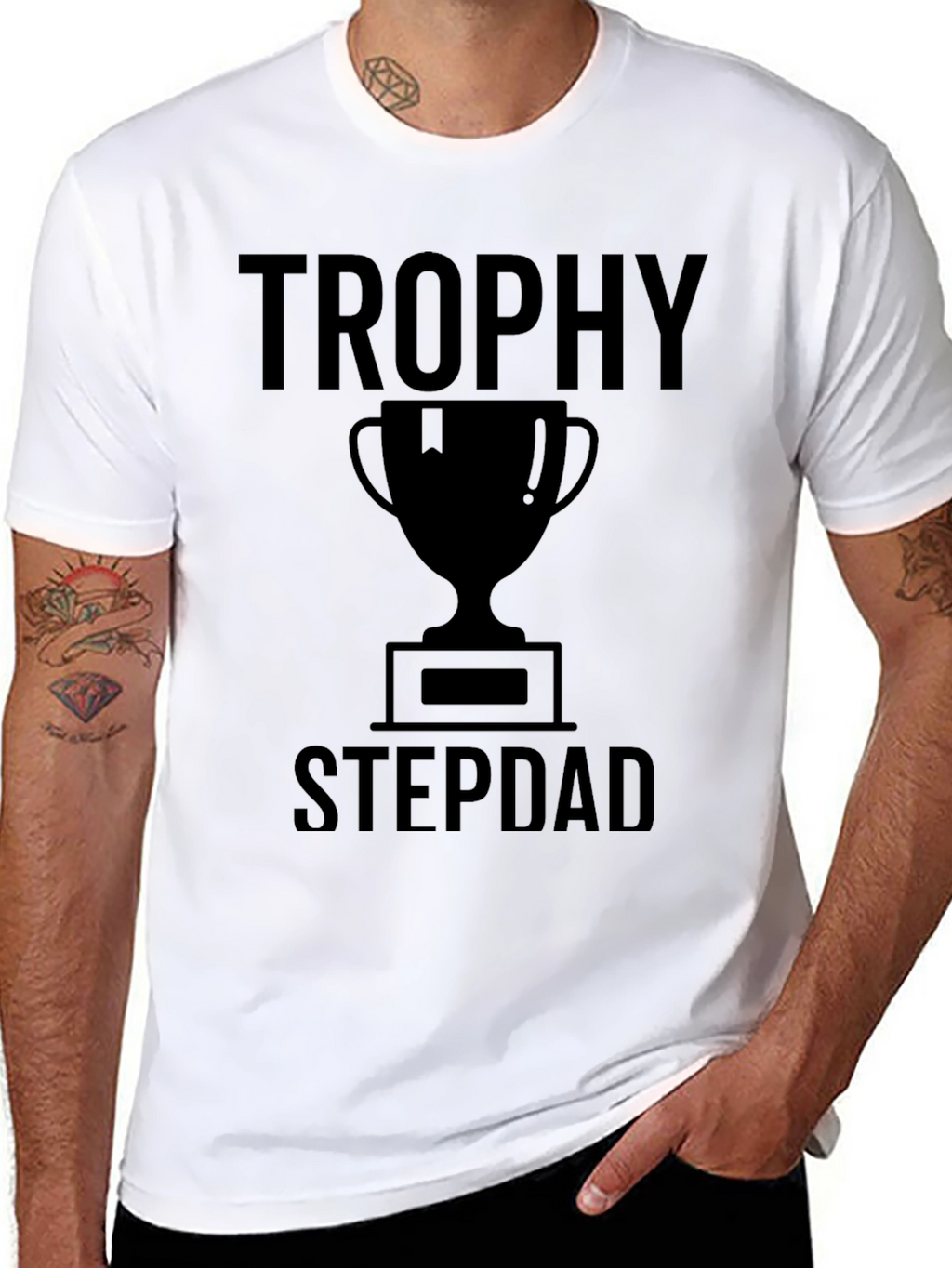 Trophy Stepdad Graphic T-Shirt