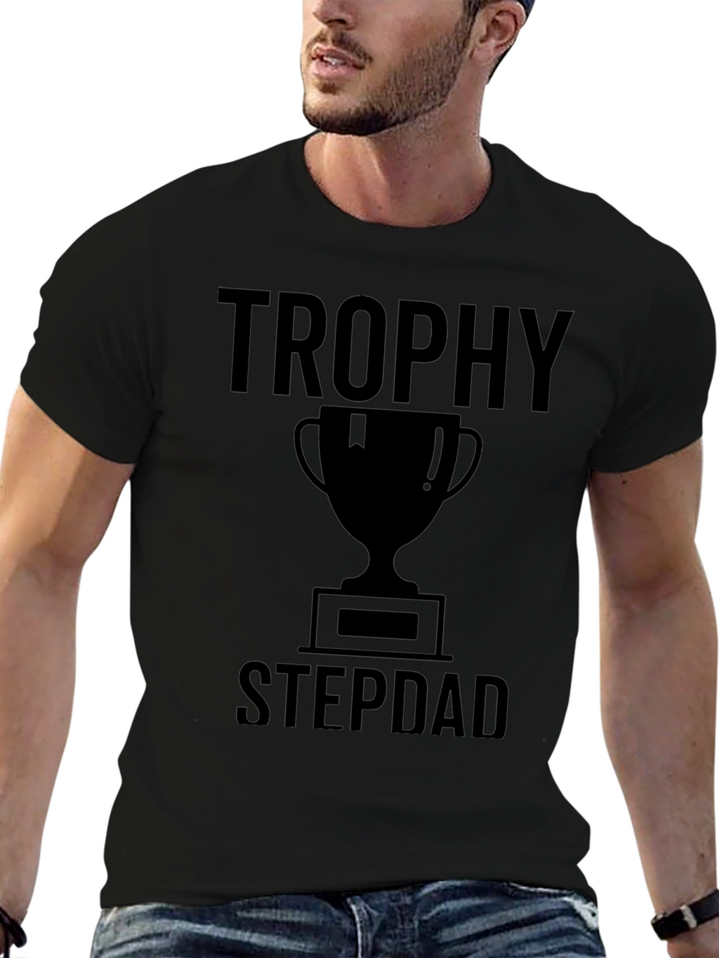 Trophy Stepdad Graphic T-Shirt