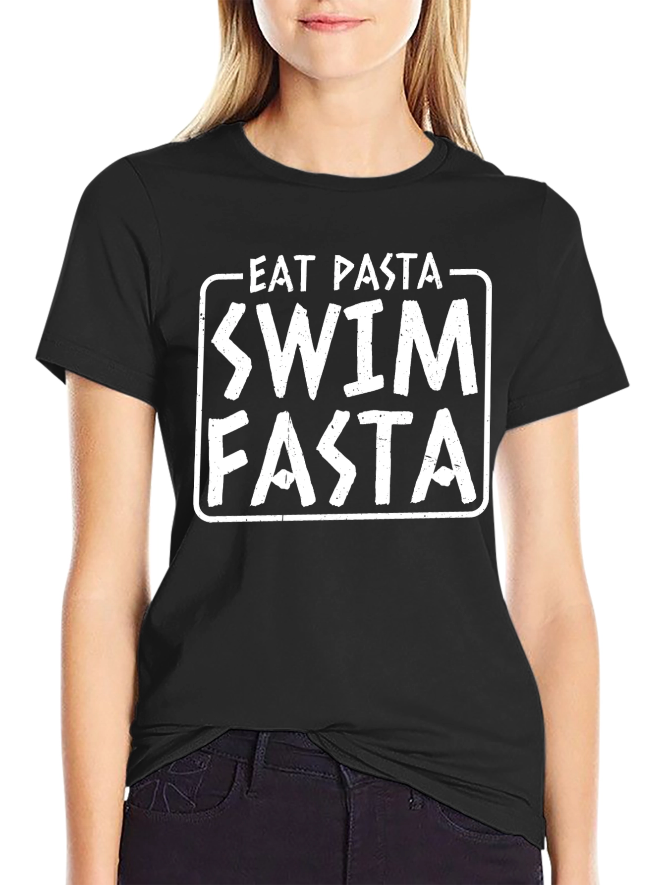 Eat Pasta Swim Fasta Funny T-Shirt