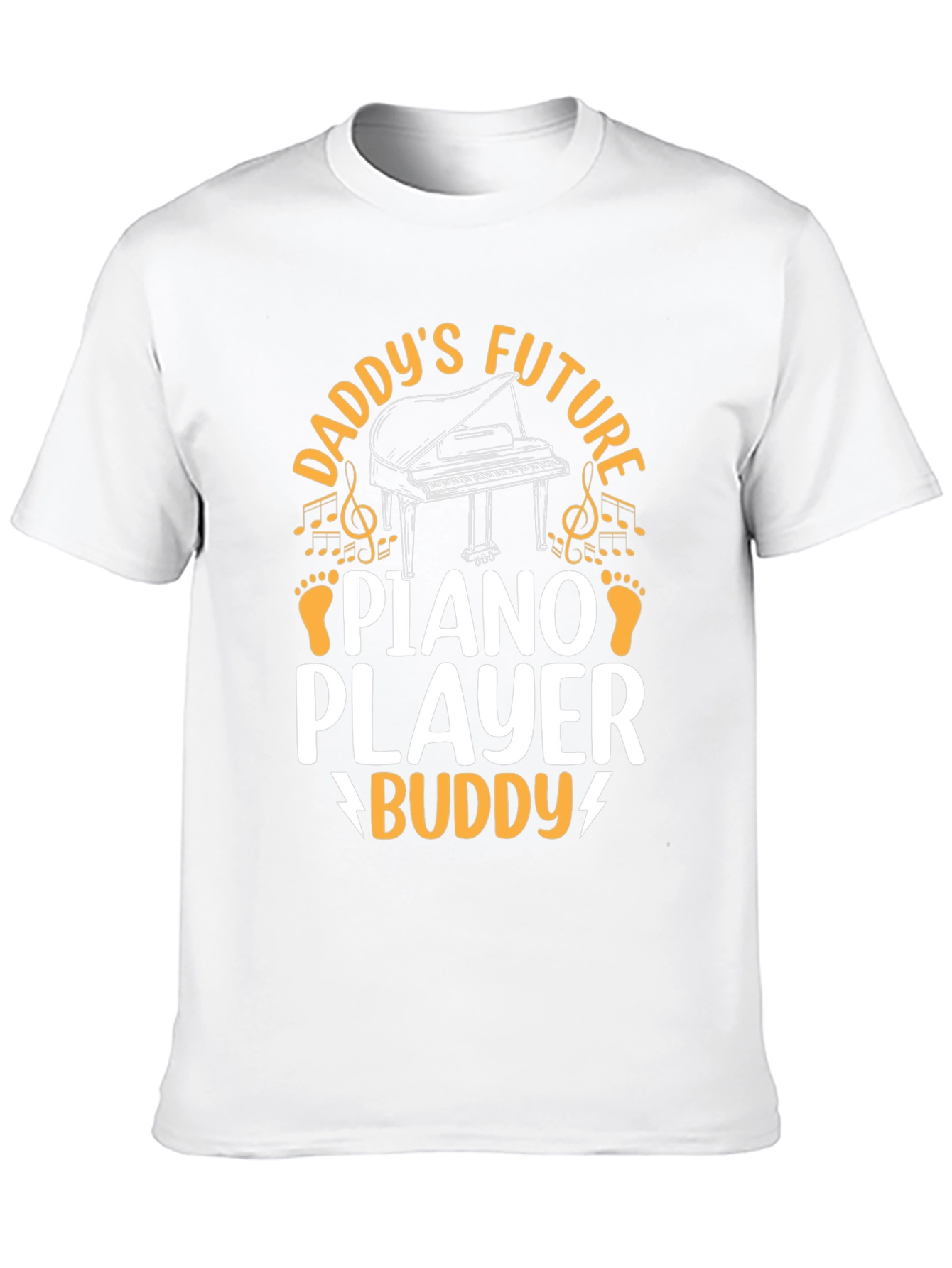 Daddys Future Piano Player Buddy Black T-Shirt