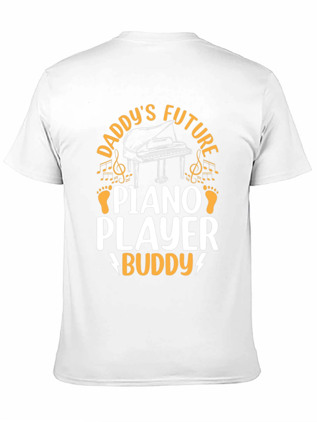 Daddys Future Piano Player Buddy Black T-Shirt