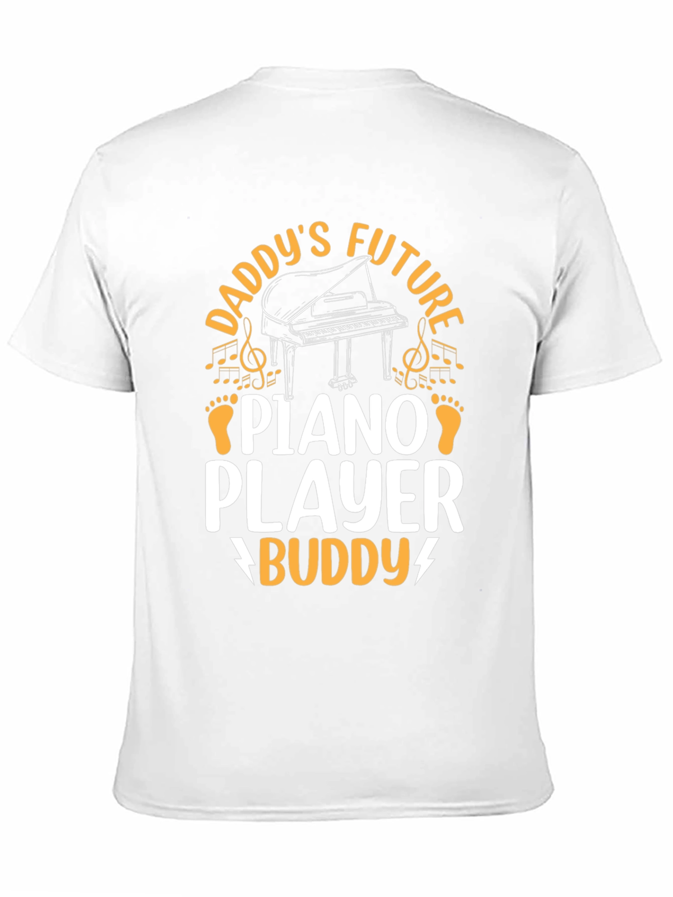 Daddys Future Piano Player Buddy Black T-Shirt