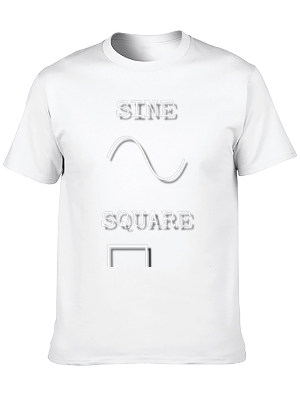 Sine Square Wave Graphic Mens T-Shirt