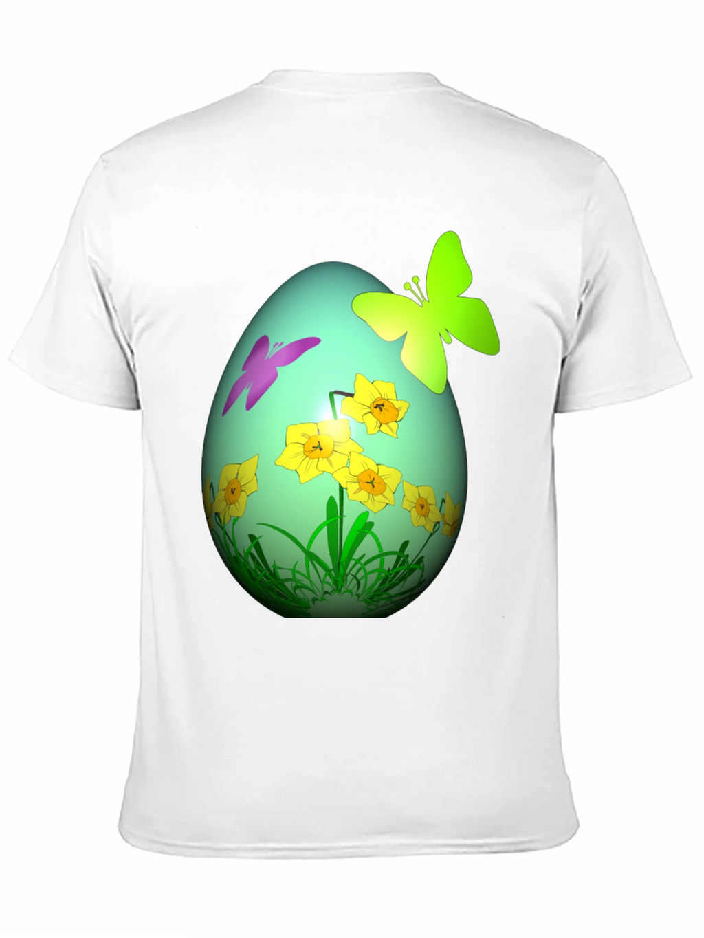 Easter Egg Butterfly Daffodil Graphic Tee