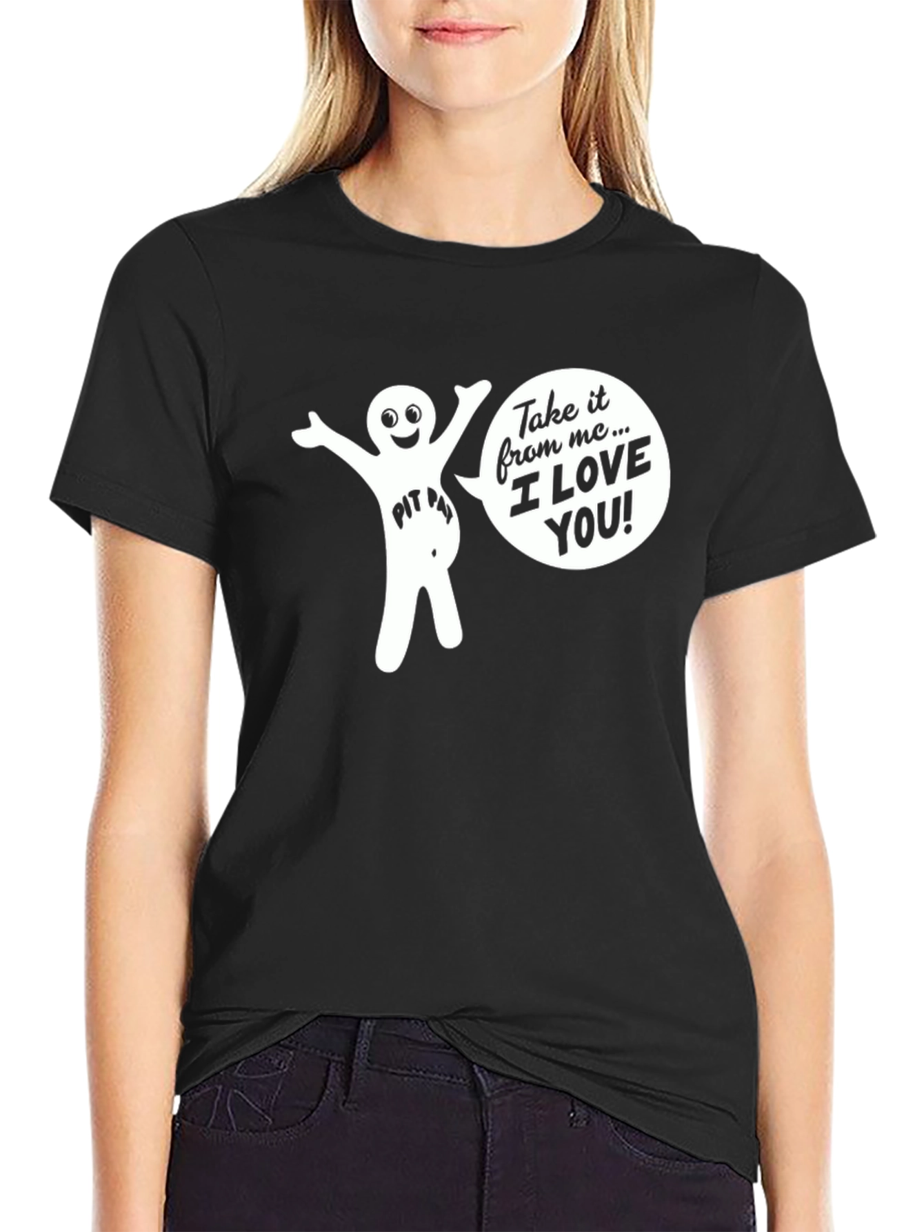 Funny Pit Pat I Love You Graphic T-Shirt