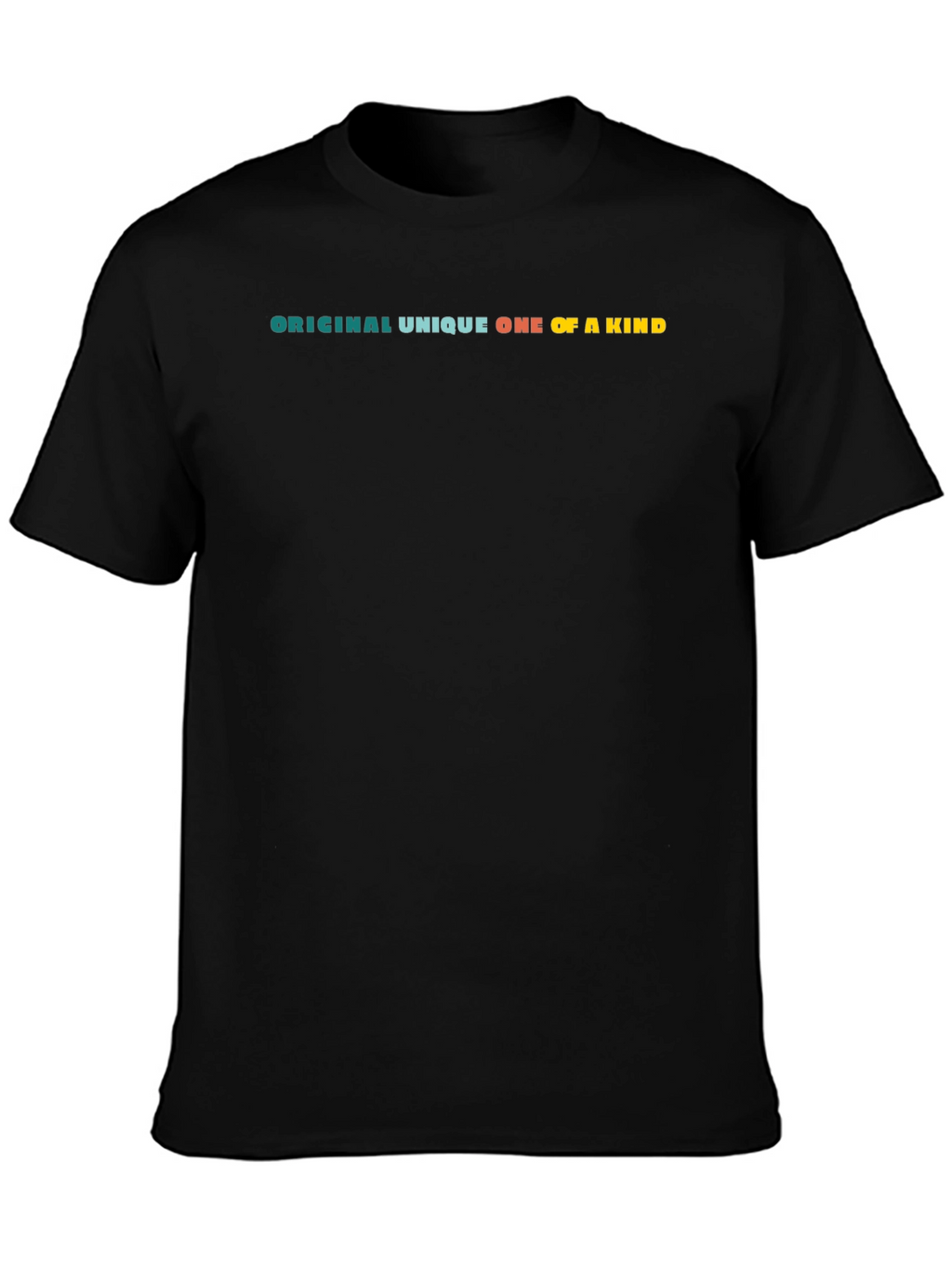 Original Unique One Of A Kind Black Tee