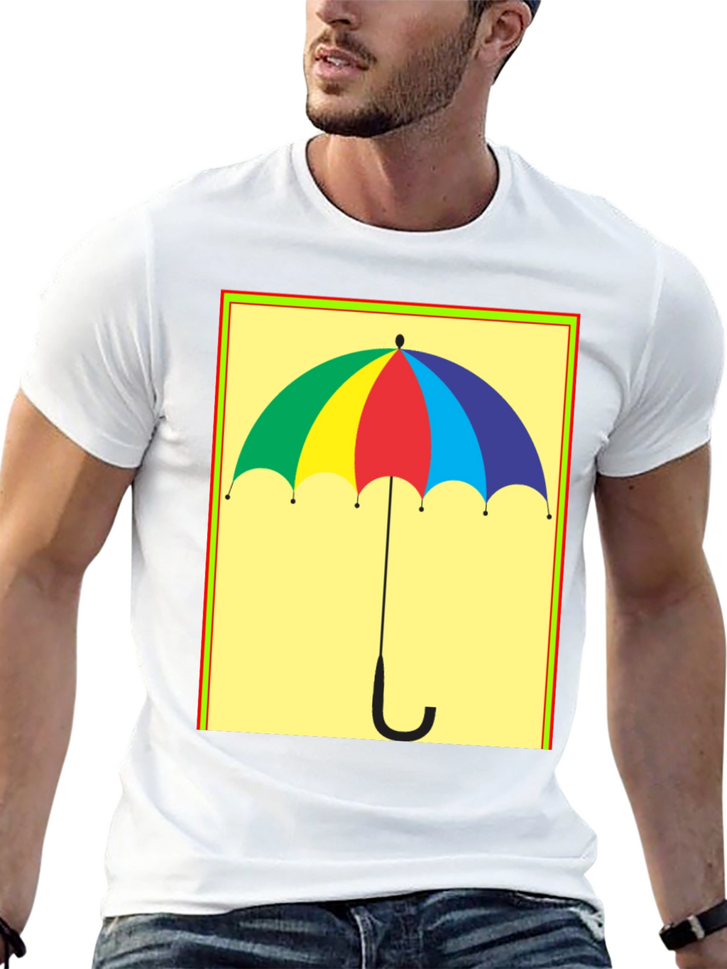 Rainbow Umbrella Graphic Tee