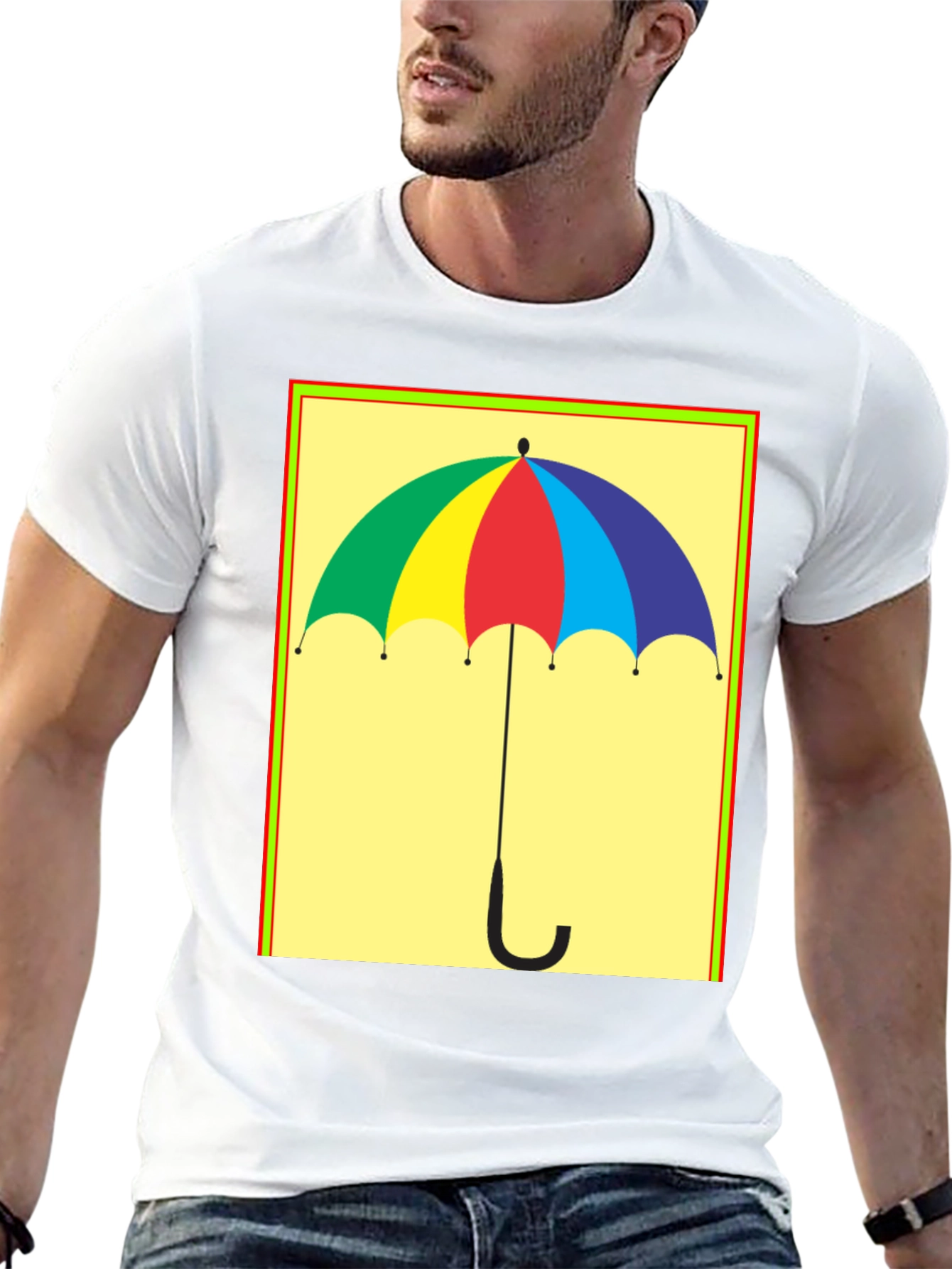 Rainbow Umbrella Graphic Tee