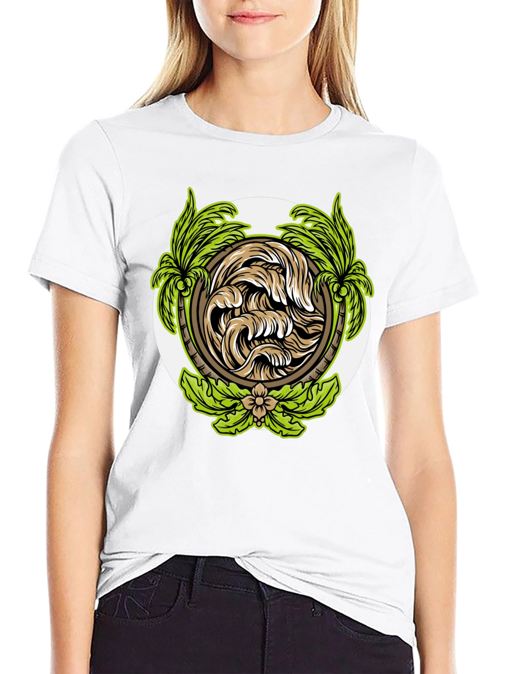 Tropical Wave Graphic T-Shirt