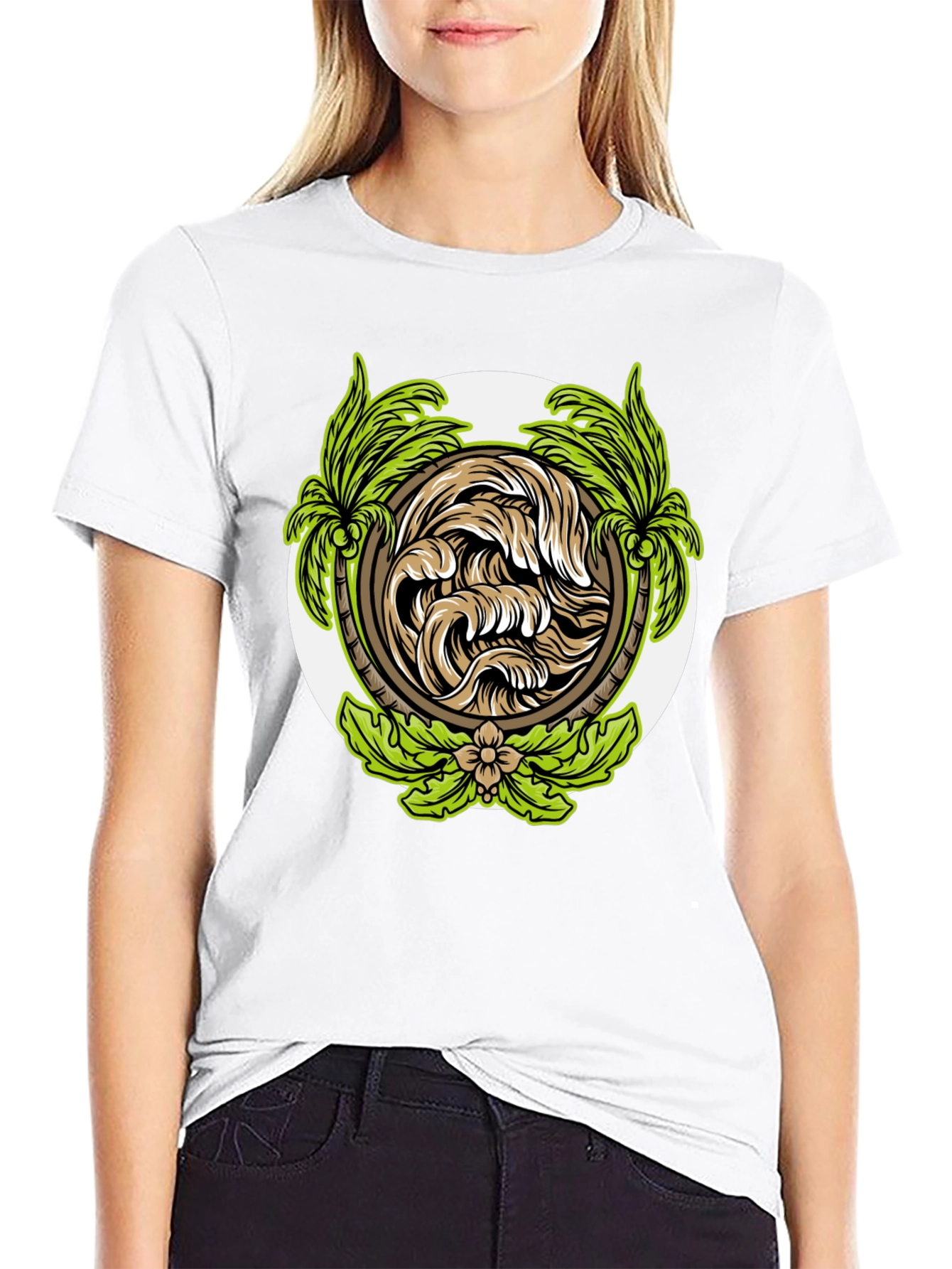 Tropical Wave Graphic T-Shirt