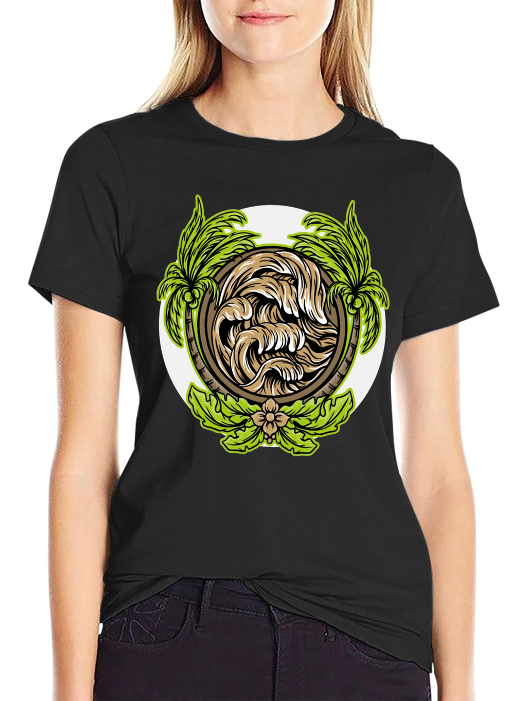 Tropical Wave Graphic T-Shirt