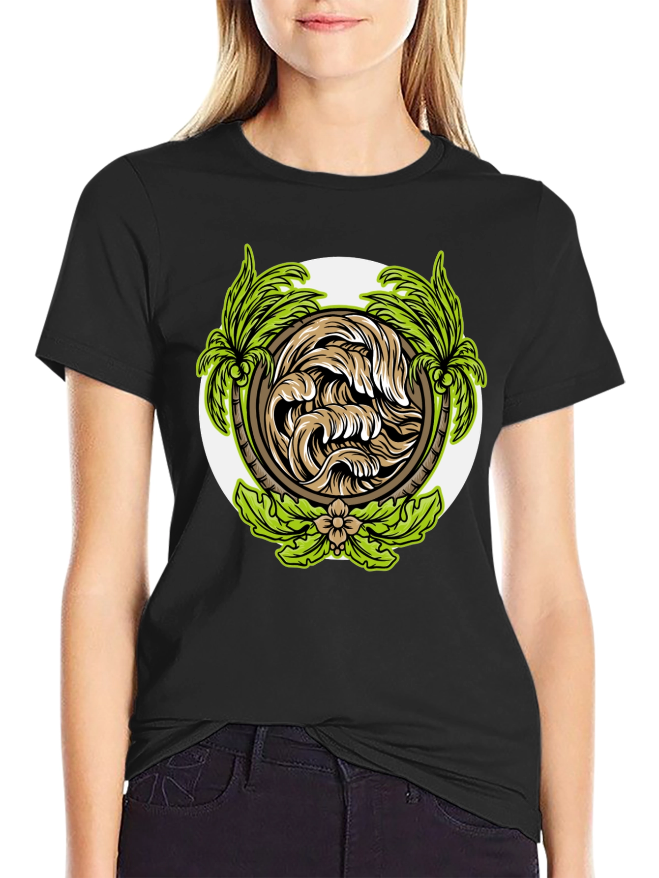 Tropical Wave Graphic T-Shirt