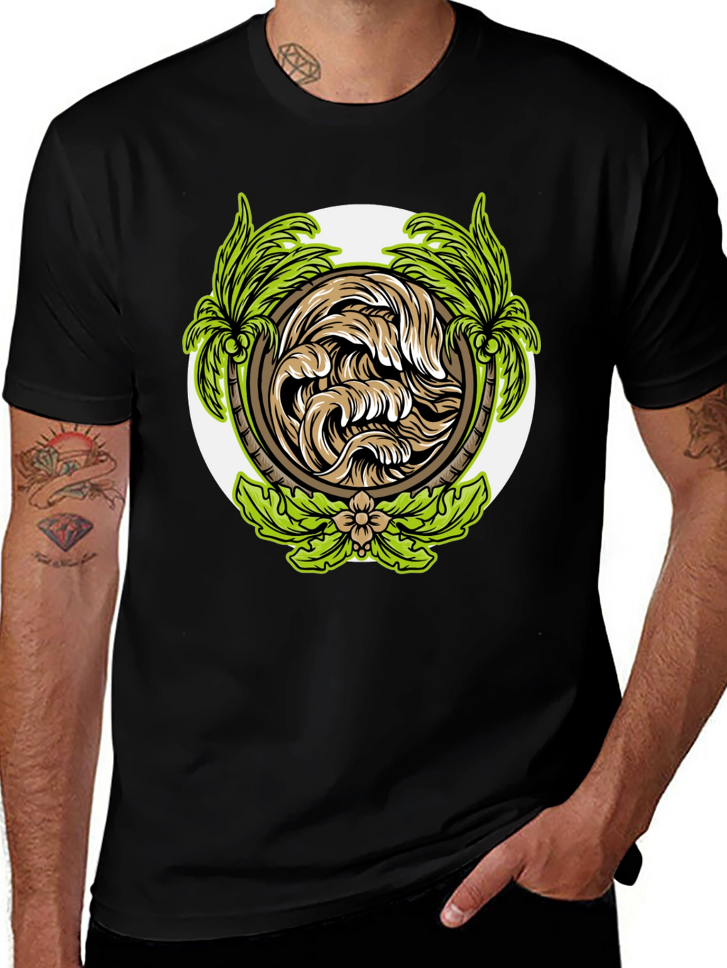 Tropical Wave Graphic T-Shirt