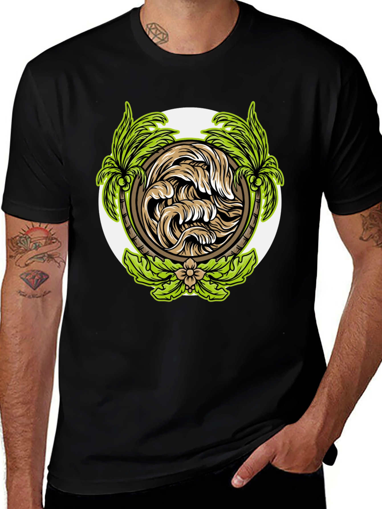 Tropical Wave Graphic T-Shirt