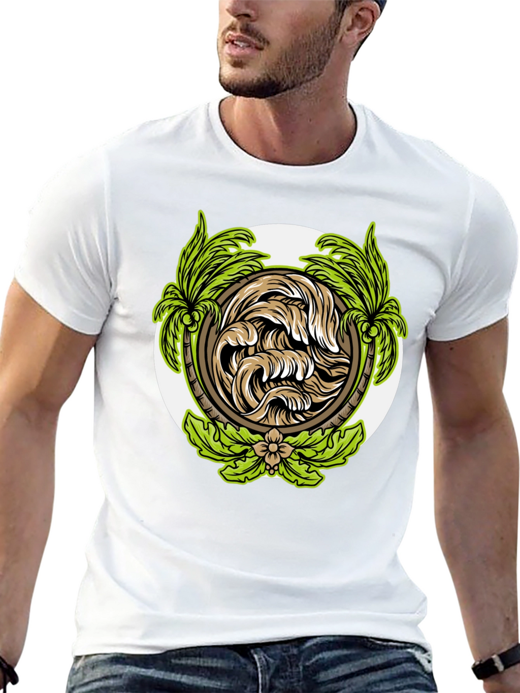 Tropical Wave Graphic T-Shirt