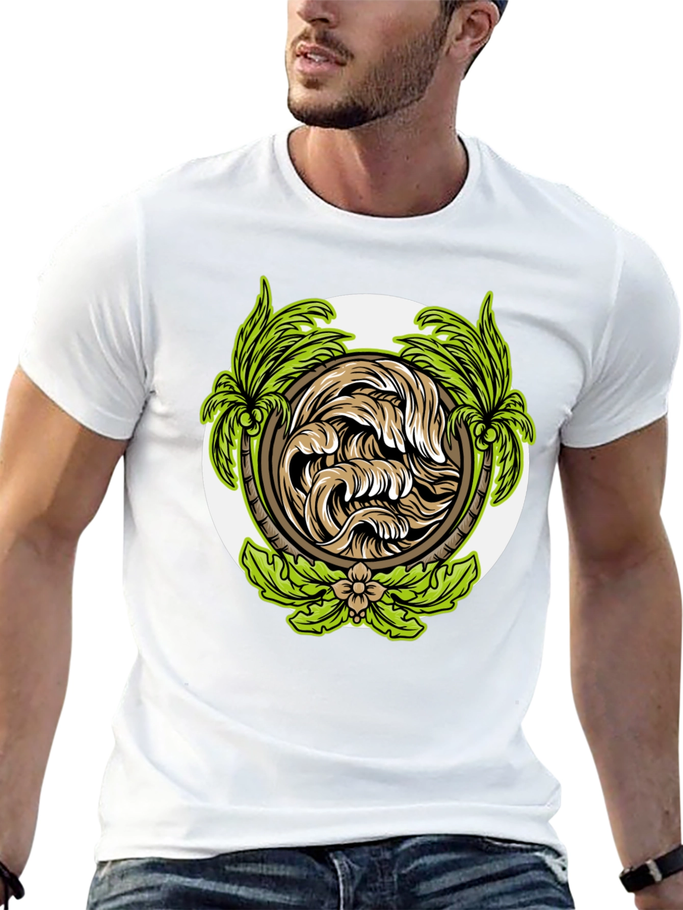 Tropical Wave Graphic T-Shirt