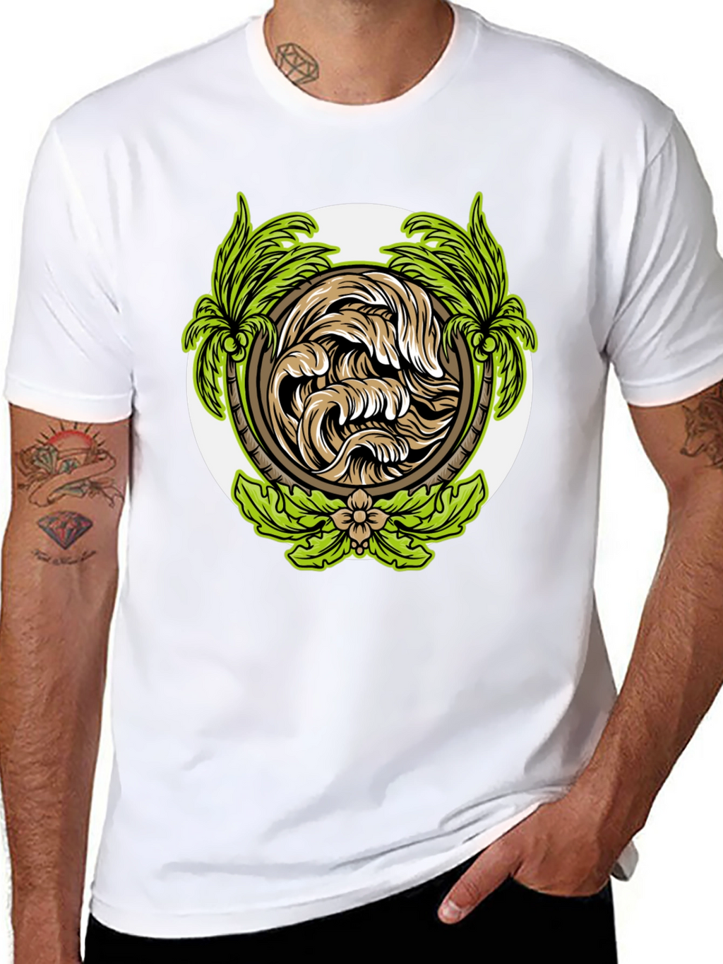 Tropical Wave Graphic T-Shirt
