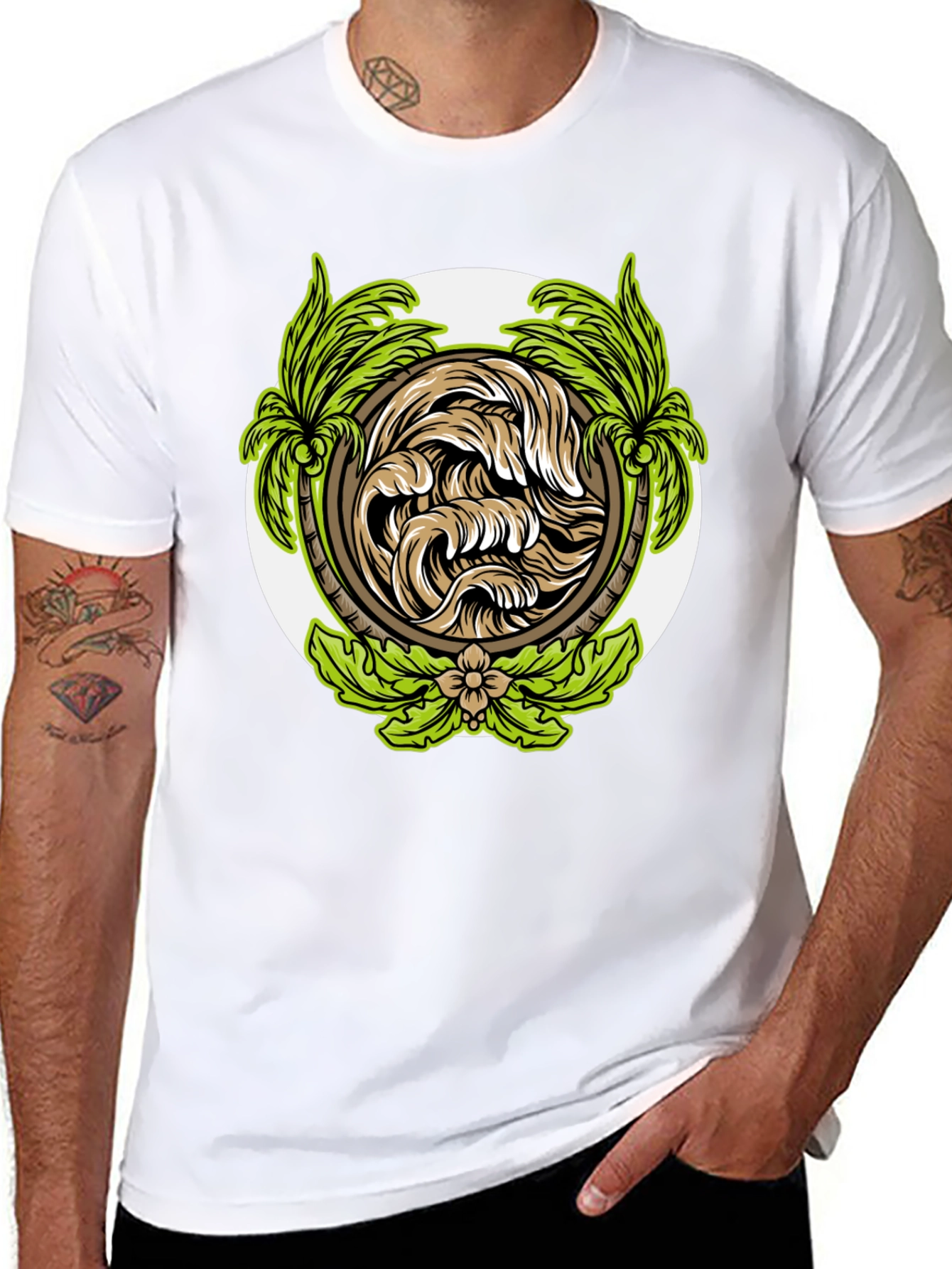 Tropical Wave Graphic T-Shirt