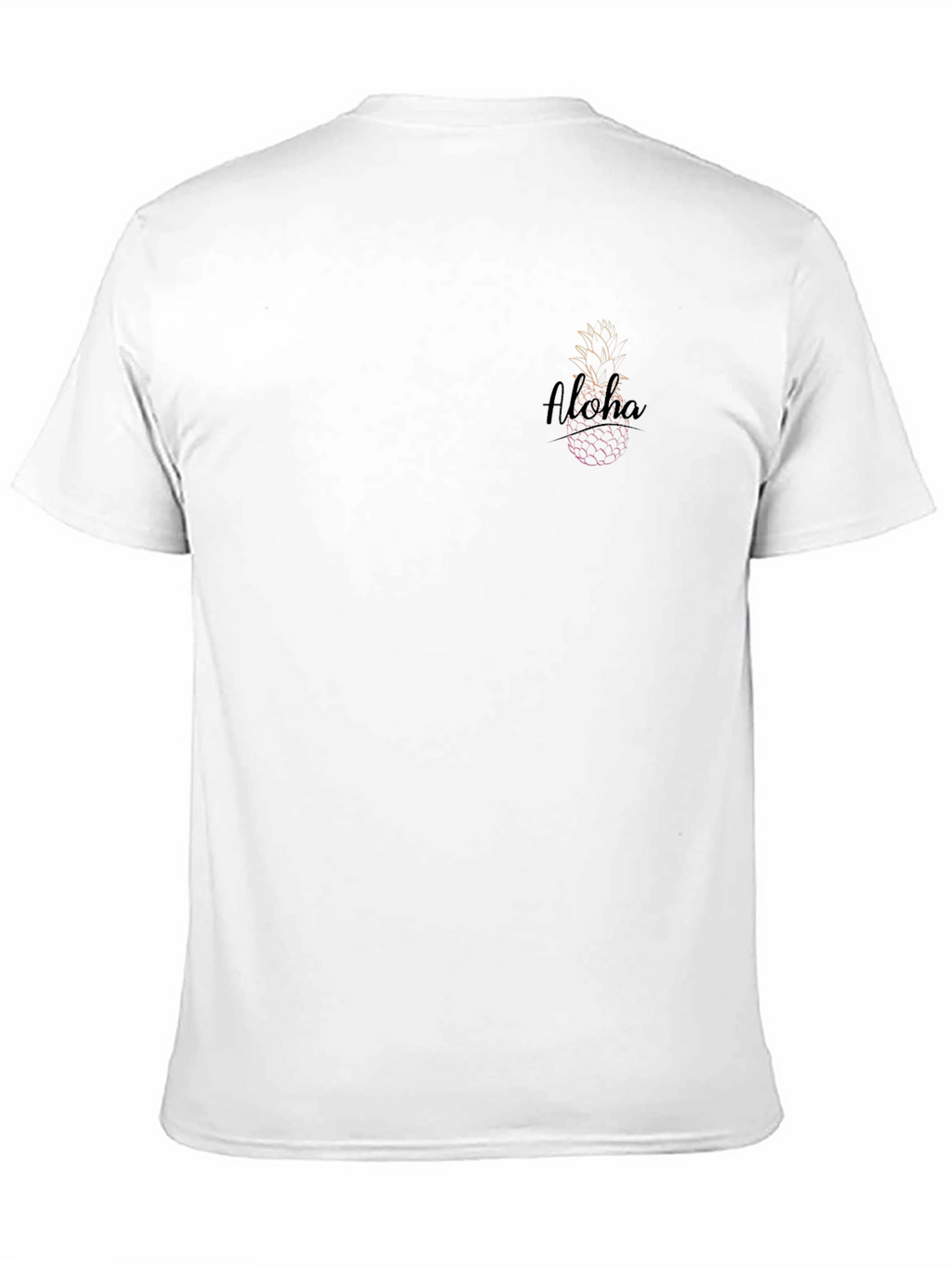 Aloha Pineapple Graphic Tee - Black Casual Shirt