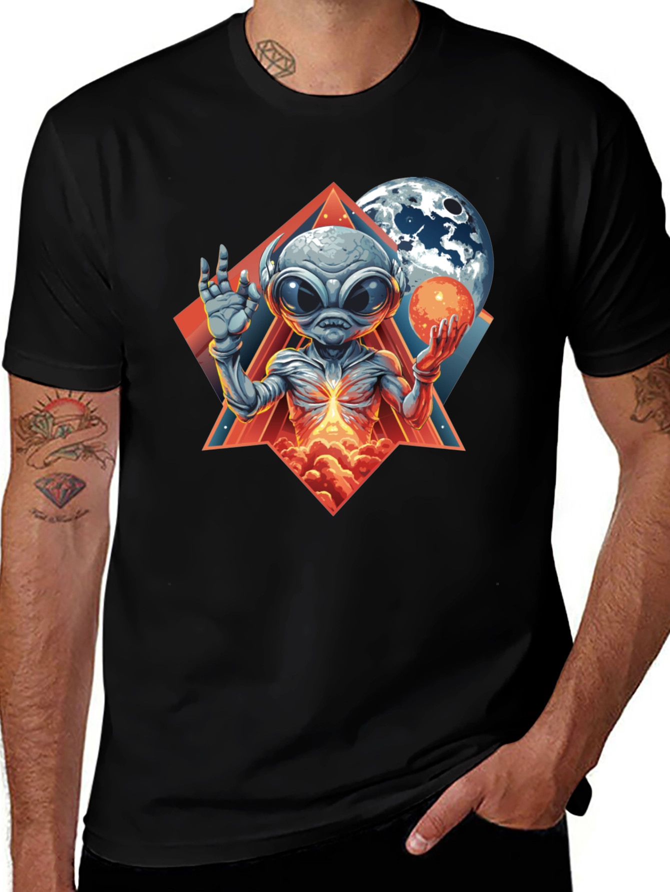 Cosmic Alien Graphic Tee