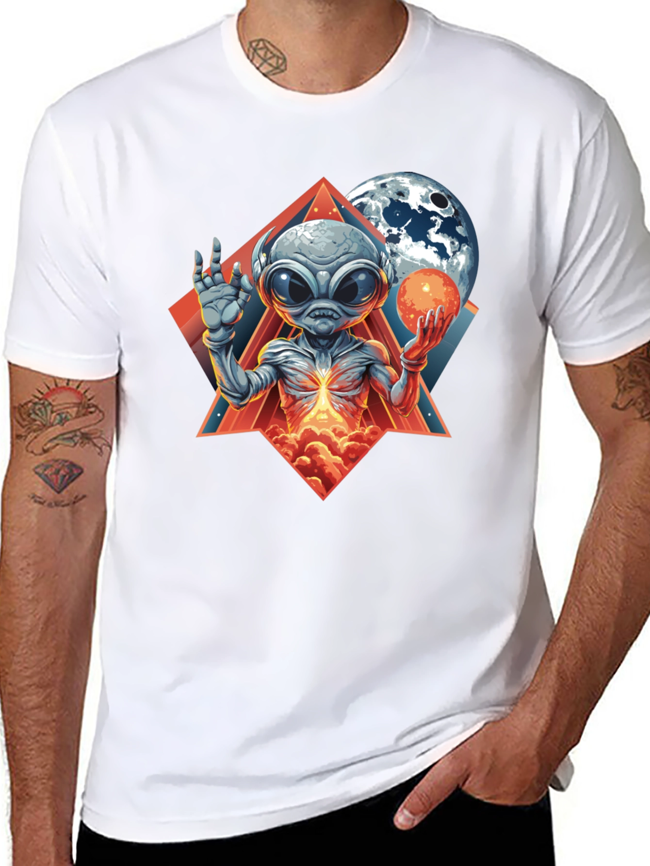 Cosmic Alien Graphic Tee