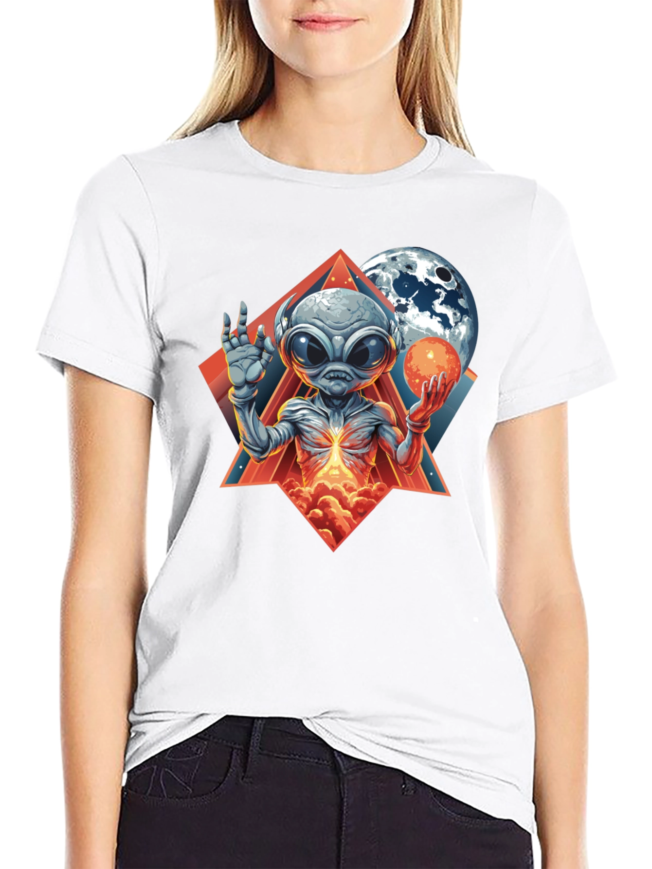 Cosmic Alien Graphic Tee